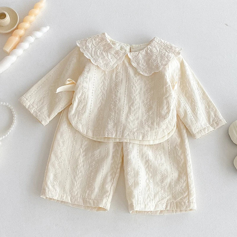 Elegant Embroidery Collar Set