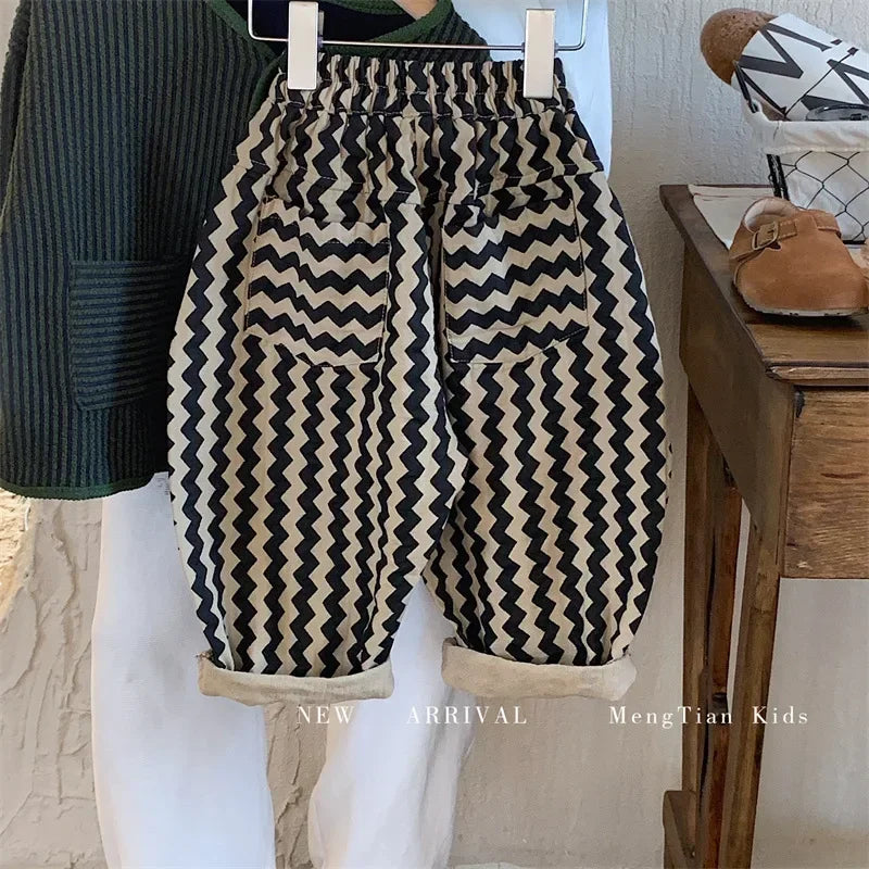 Boys Striped Pants