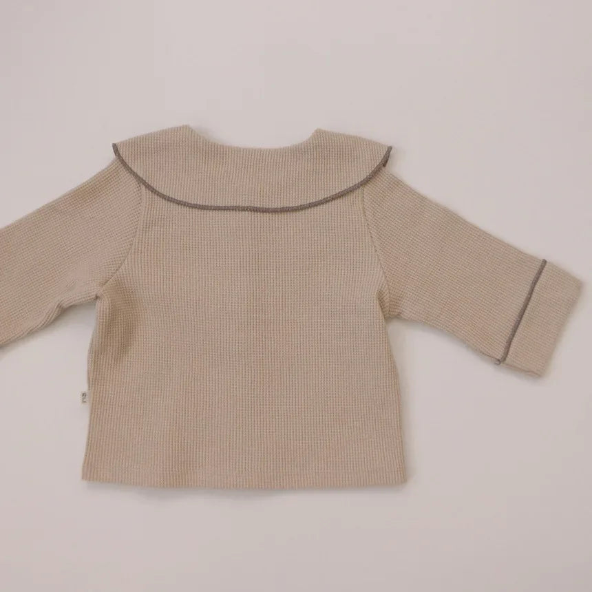 Unisex Waffle Collared Set