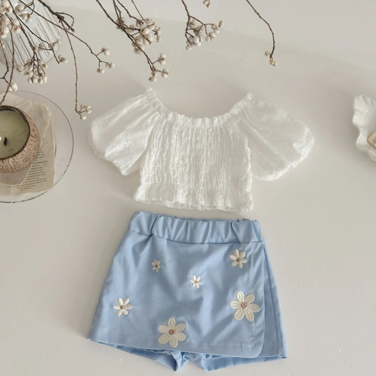 Embroidery Floral Set