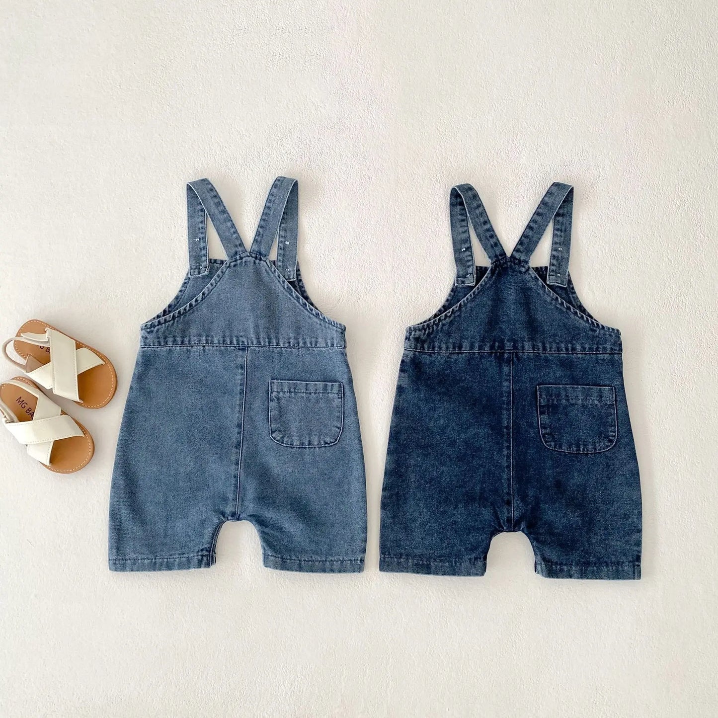 Denim Overall Romper