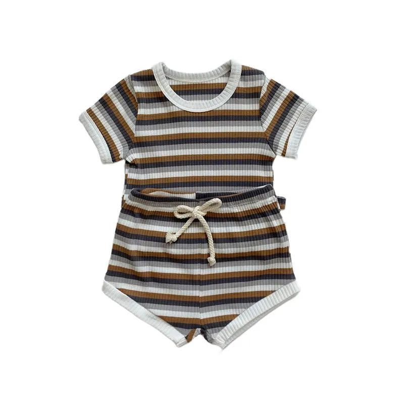Ribbed Striped Set