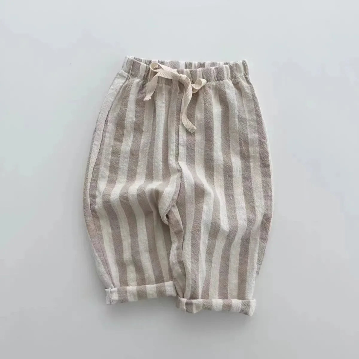 Unisex Striped Linen Cotton Pants