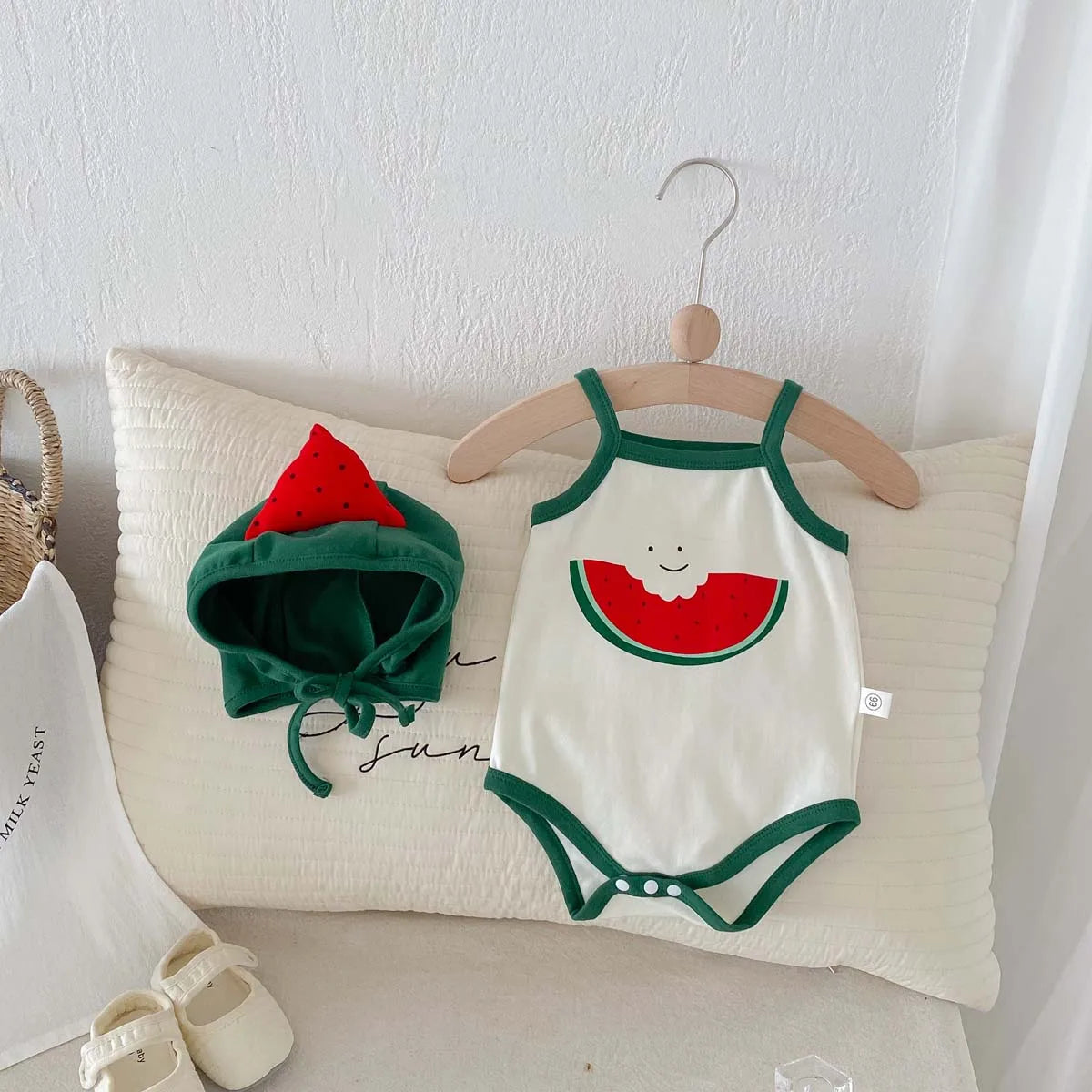 Watermelon Bodysuit and Hat