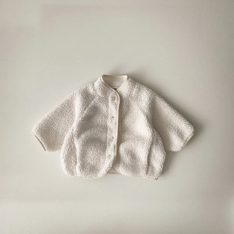 Velvet Padded Lamb Wool Coat