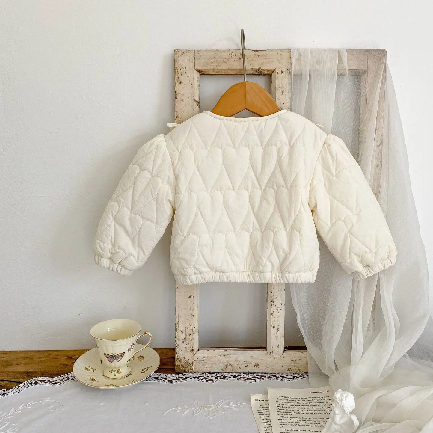 Cotton Heart-Shaped Padded Jacket