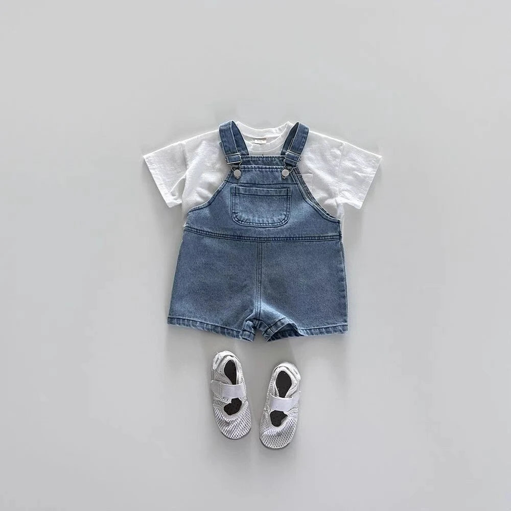 Denim Clip Overalls