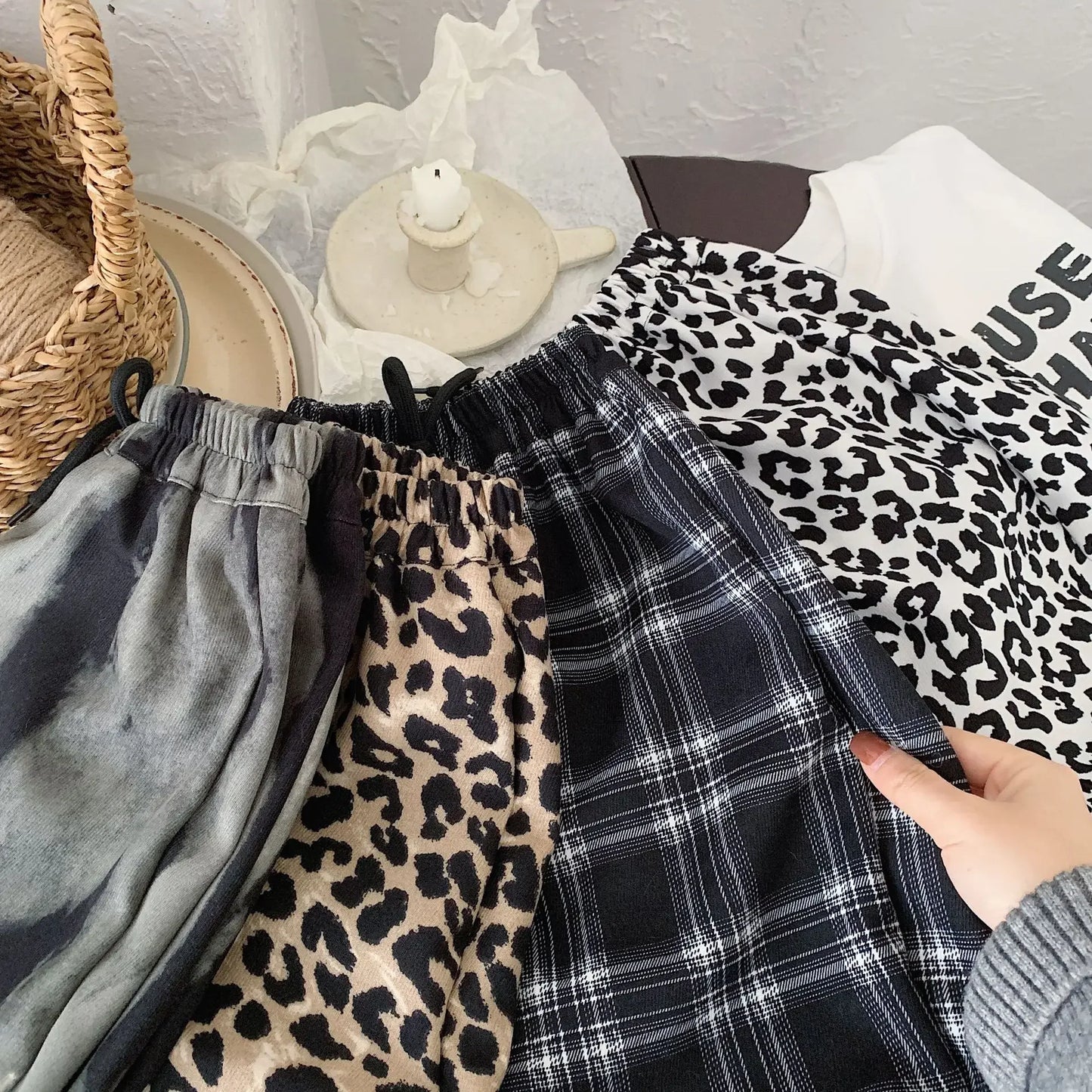 Unisex Printed Parachute Pants