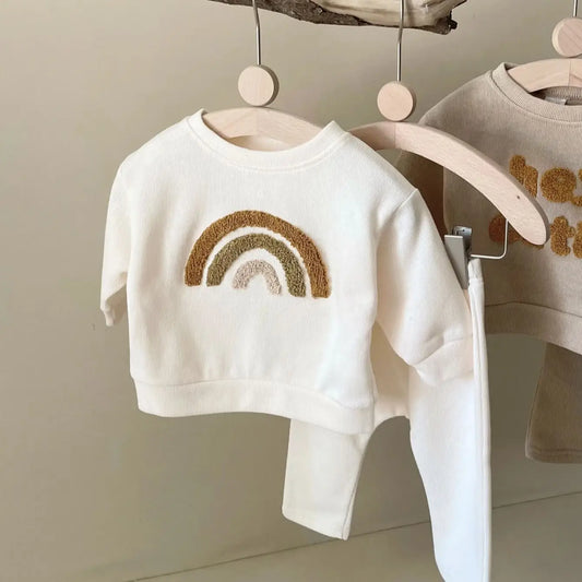 Cute Rainbow Knit Set