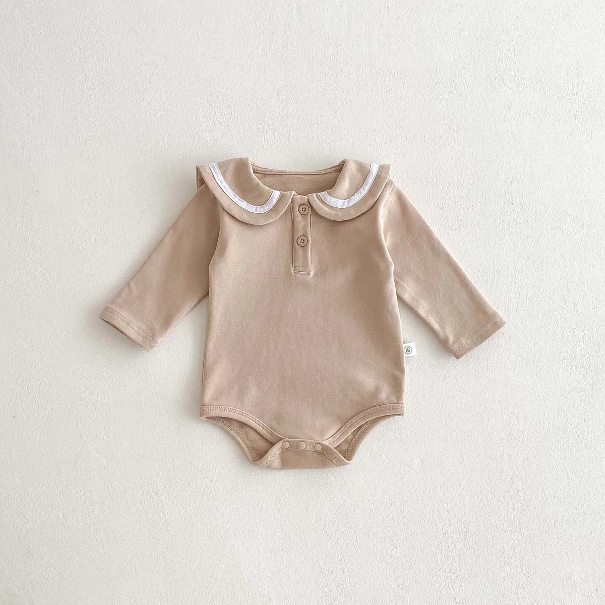 Cute Collar Contrast Bodysuit