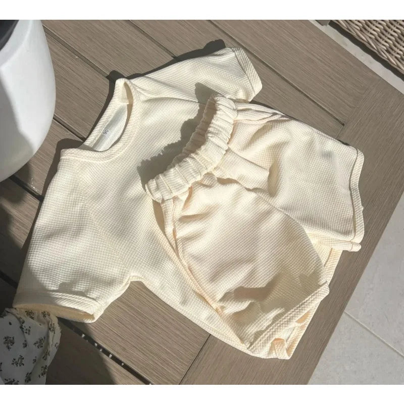 Waffle Knit Set