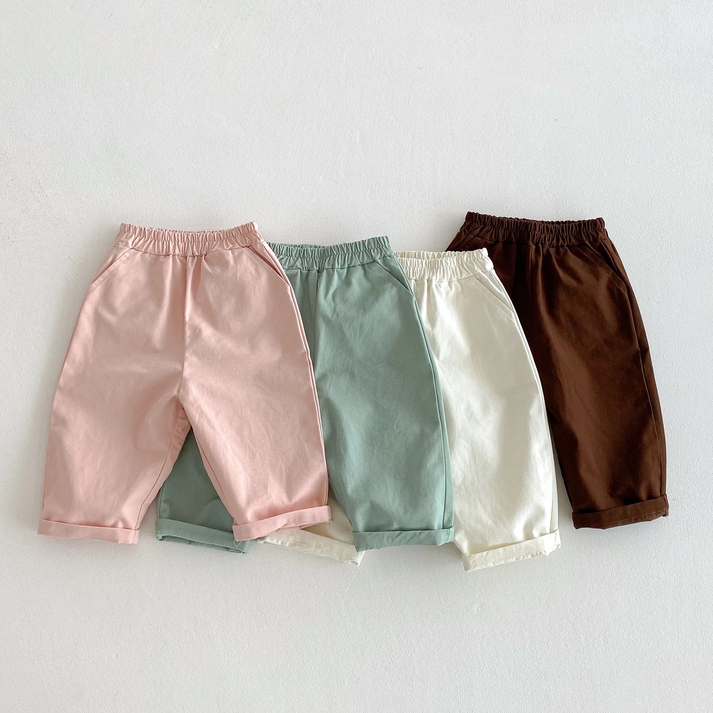 Bold Elastic Waist Pocket Pants