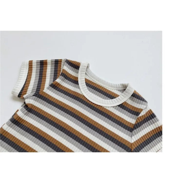 Ribbed Striped Set