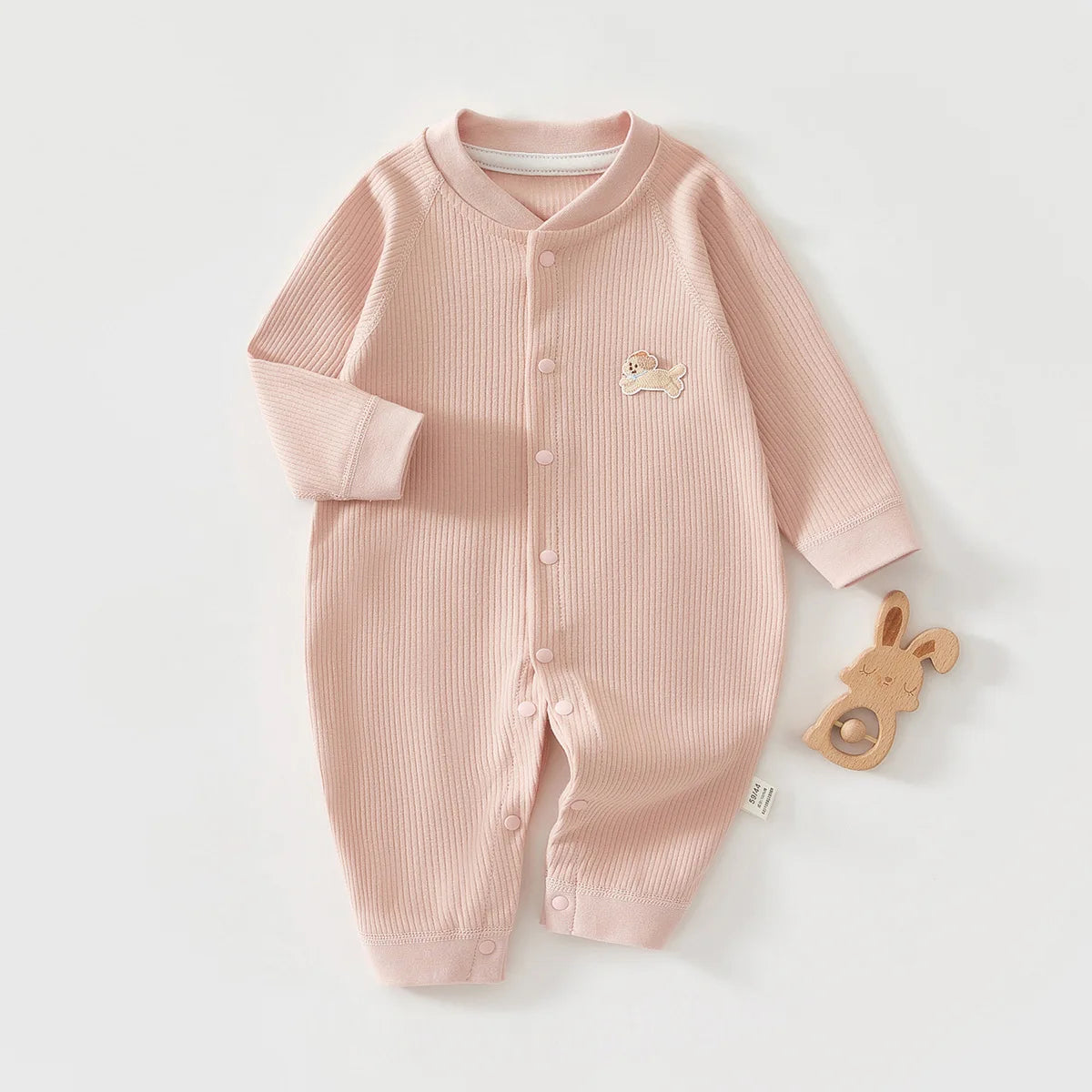 Dog Patch Ribbed Cotton Jumpsuit