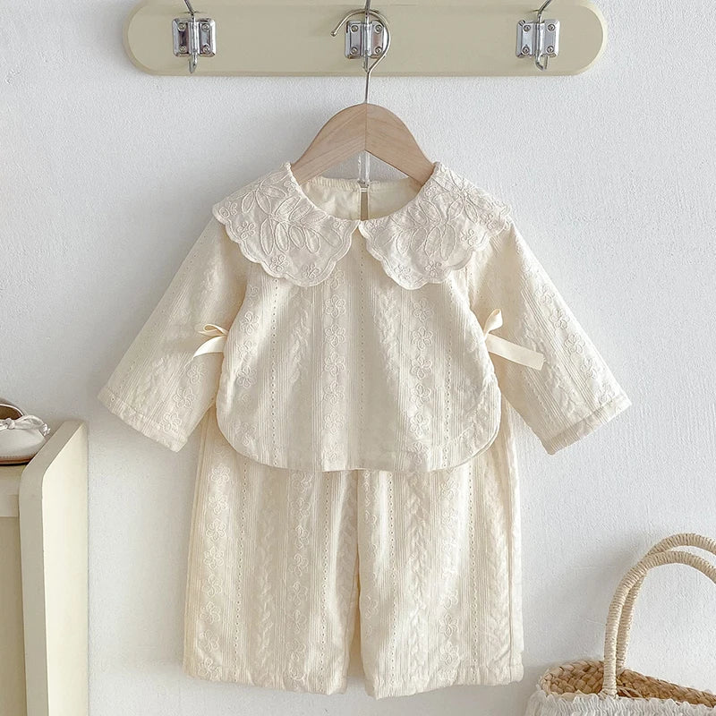 Elegant Embroidery Collar Set