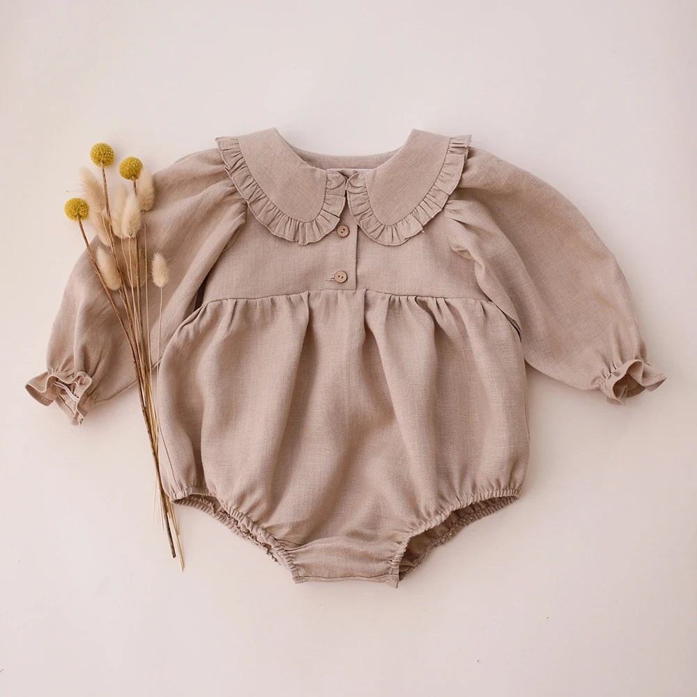 Vintage Floral Collared Rompers