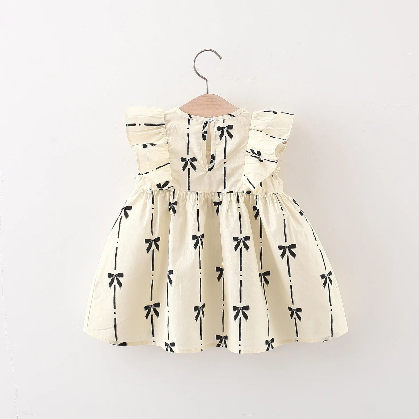 Ruffle Black Bow Dress