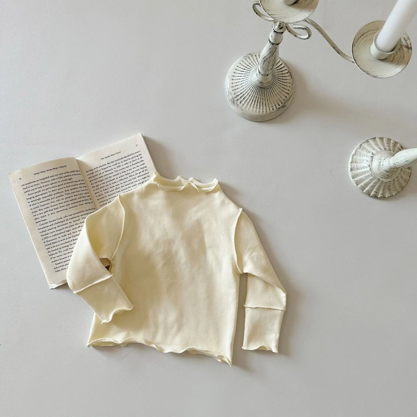 Pastel Ruffled Edge Shirt