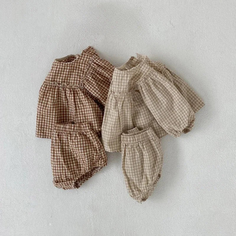 Girls Plaid Set