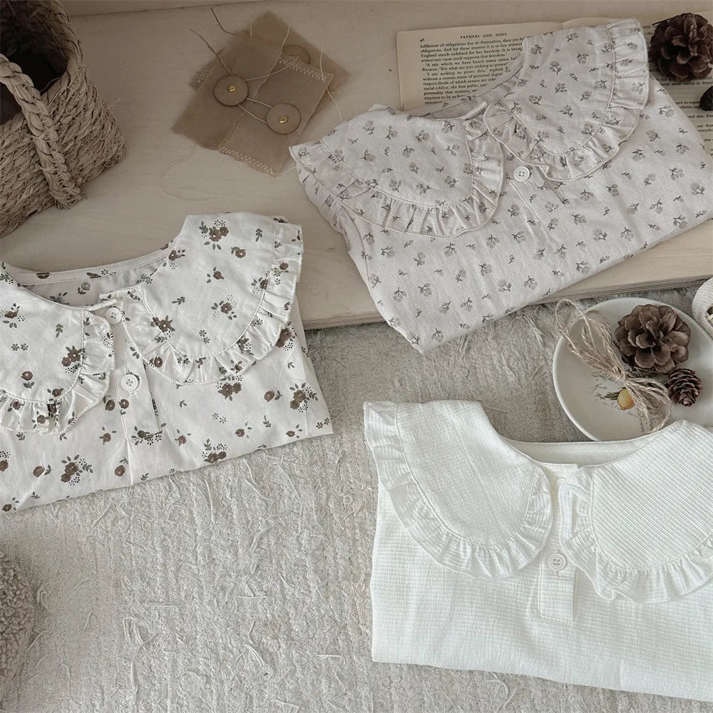 Floral Big Collar Blouse