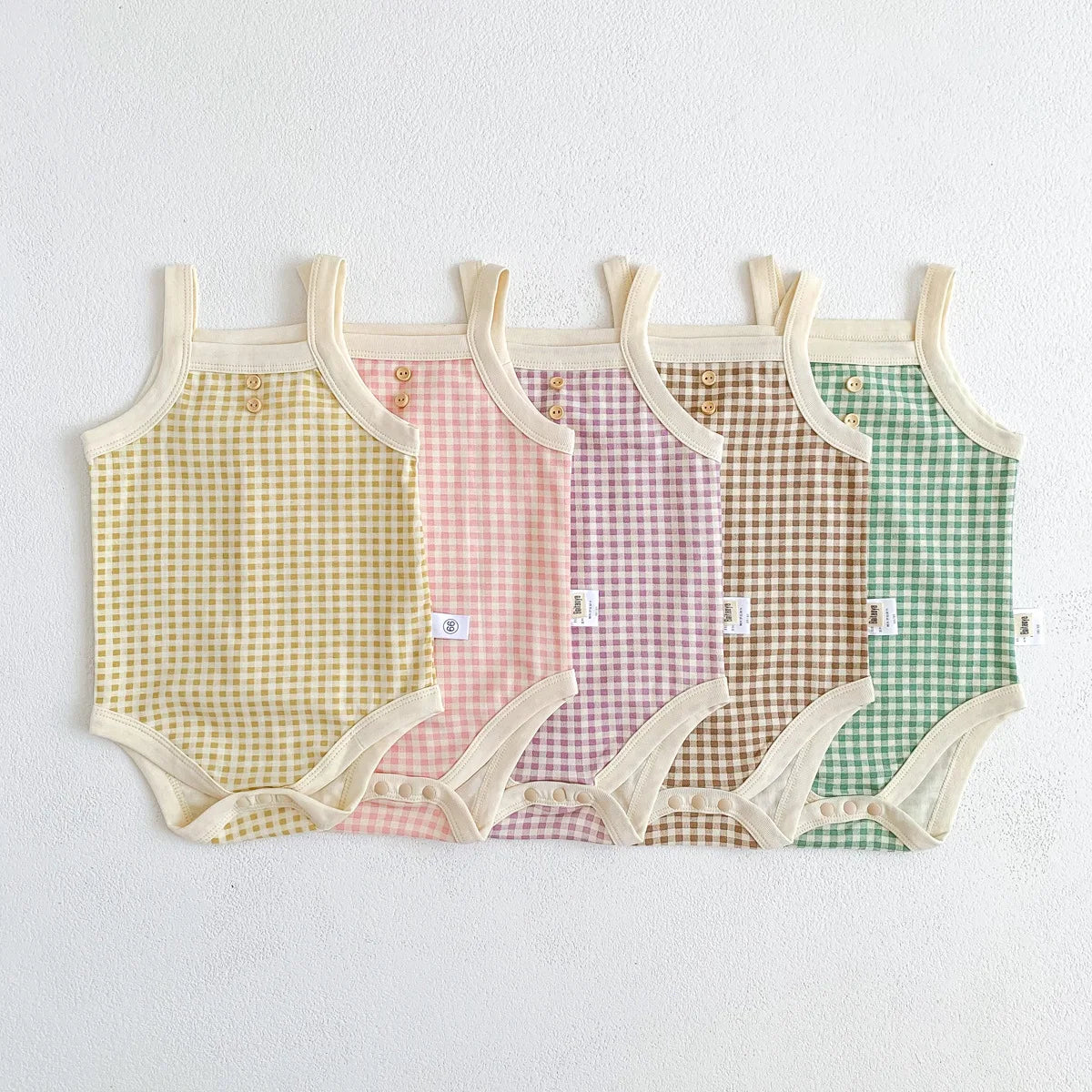 Cotton Plaid Bodysuit
