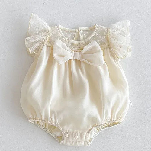 Sleeveless Lace Splicing Romper
