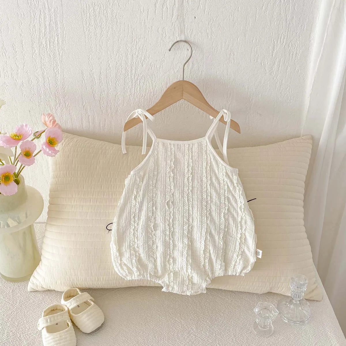 Lace Bow-tie Romper