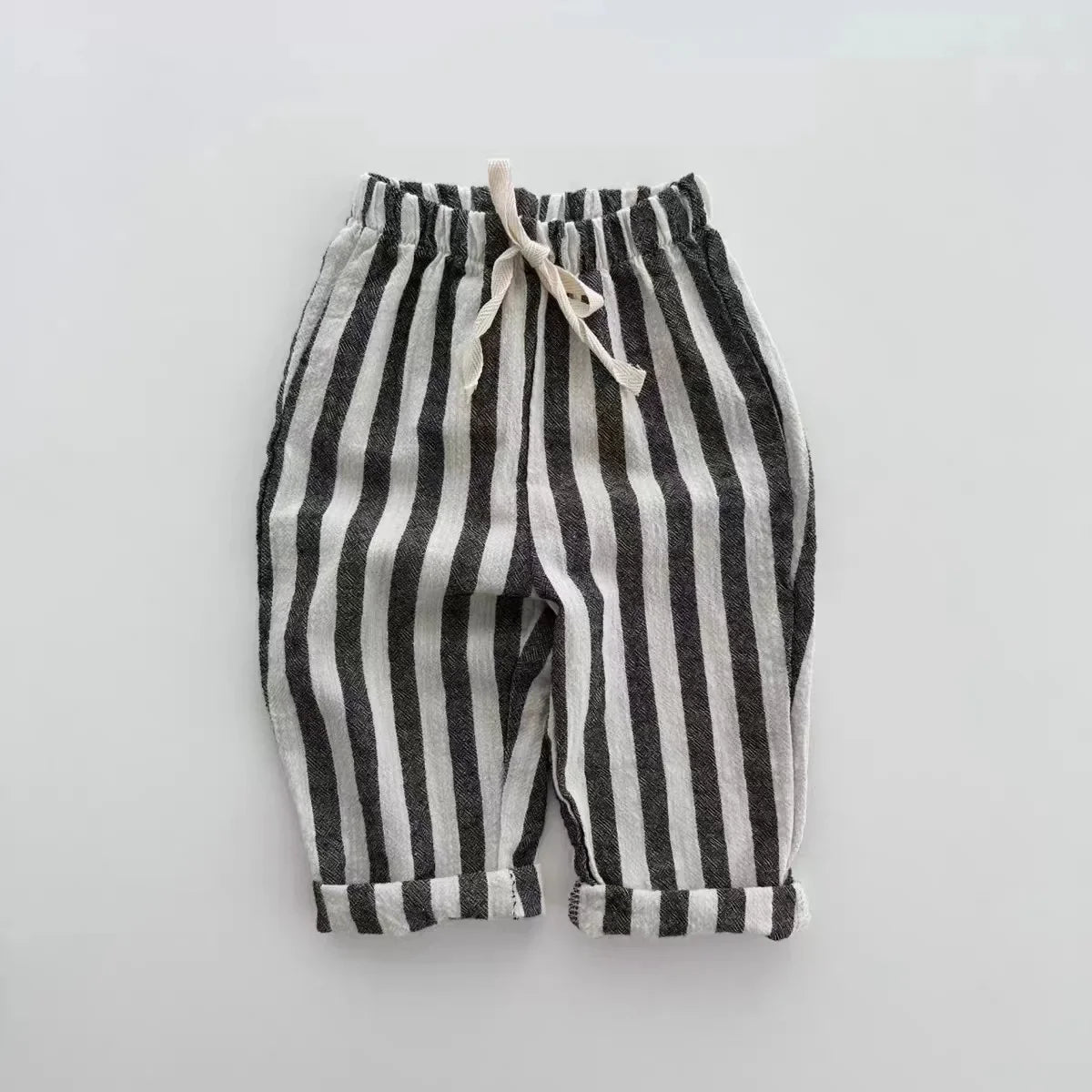 Unisex Striped Linen Cotton Pants