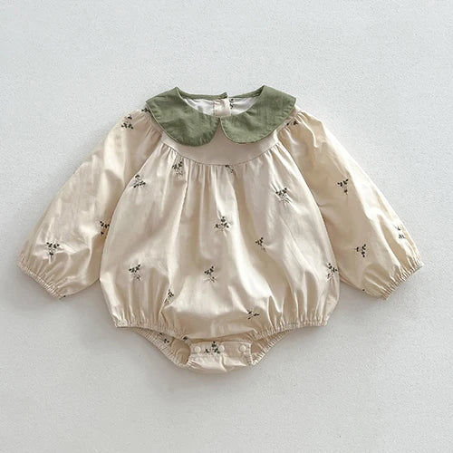 Girls Stitching Romper