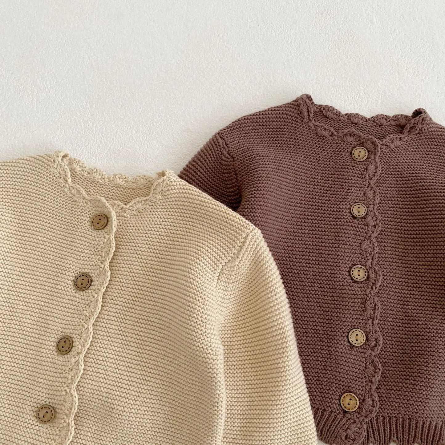 Knitted O-neck Cardigan