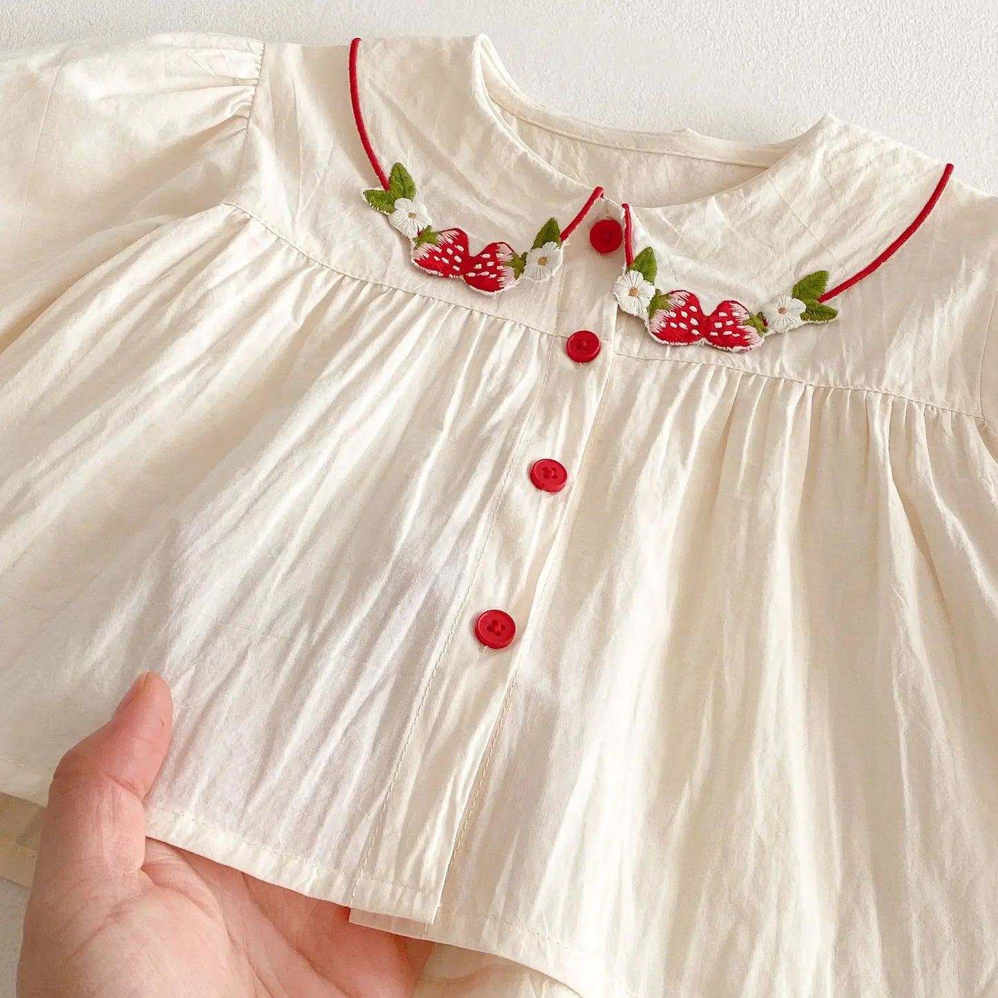 Strawberry Blouse and Jeans