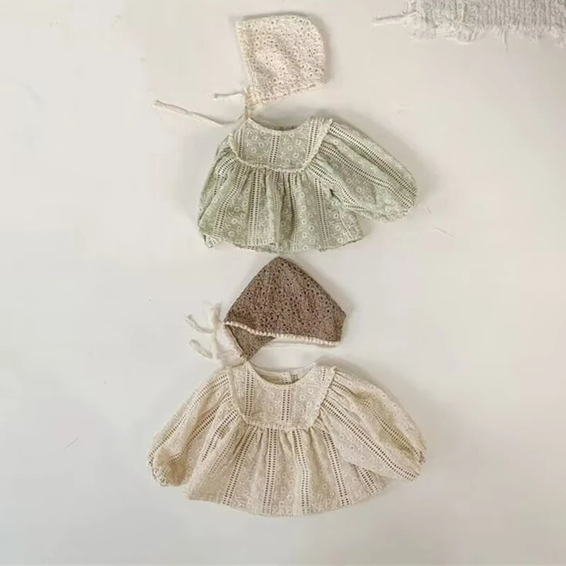 Lace Puff Sleeve Ruched Blouse