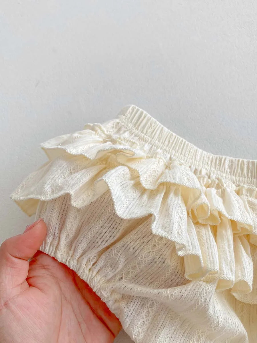 Ruffle Collar Princess Puff Set