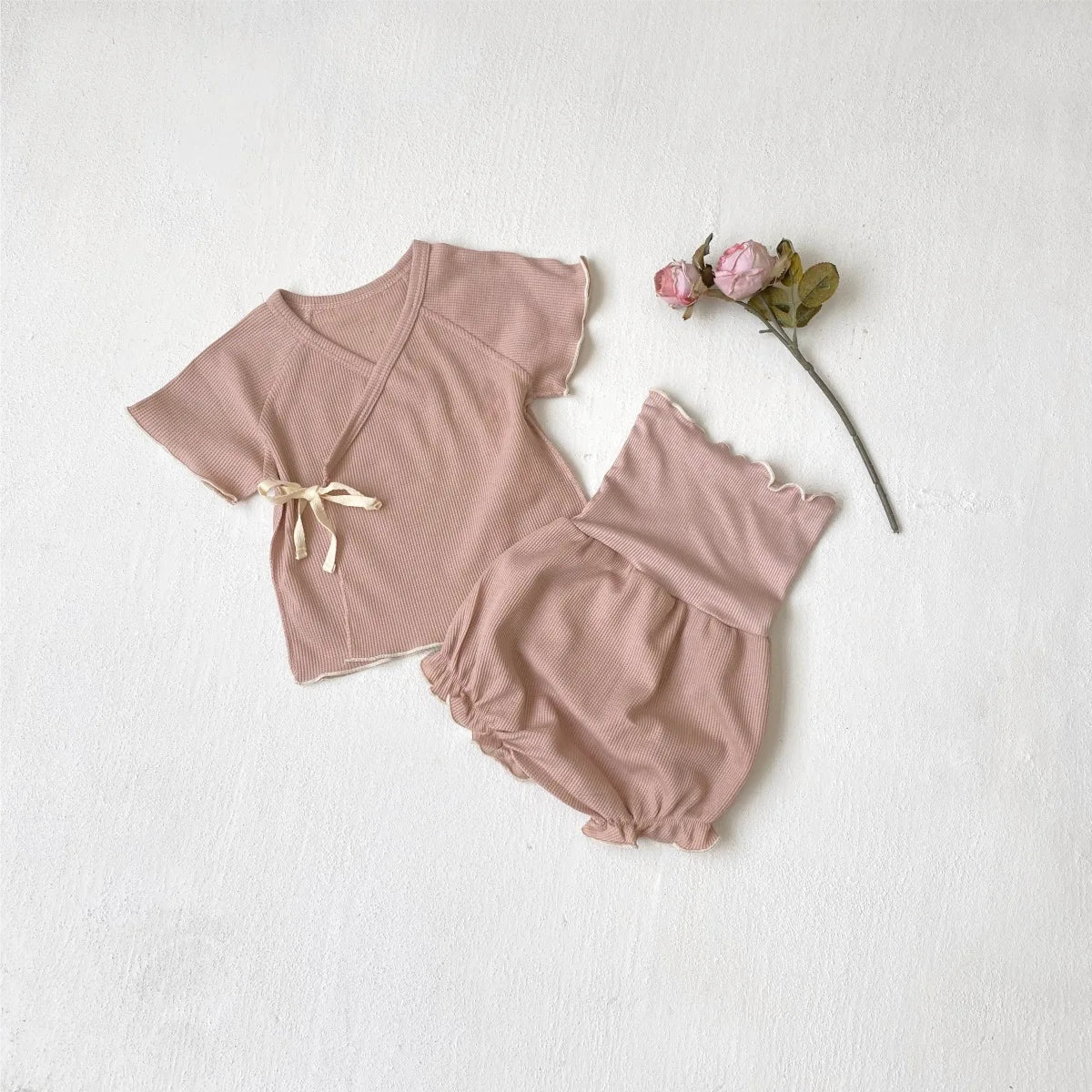 Knit Stretch High Waist Set