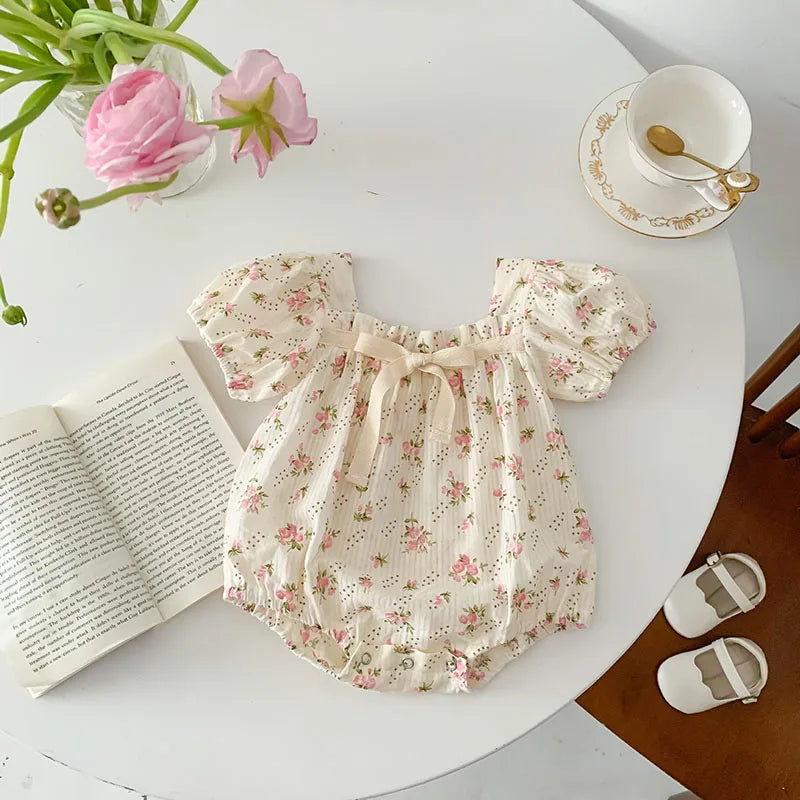 Floral Bow Romper