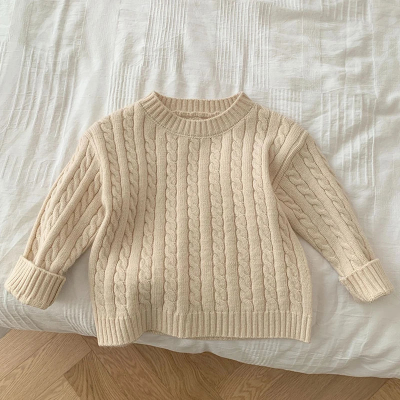 Unisex Solid Color Knit Set