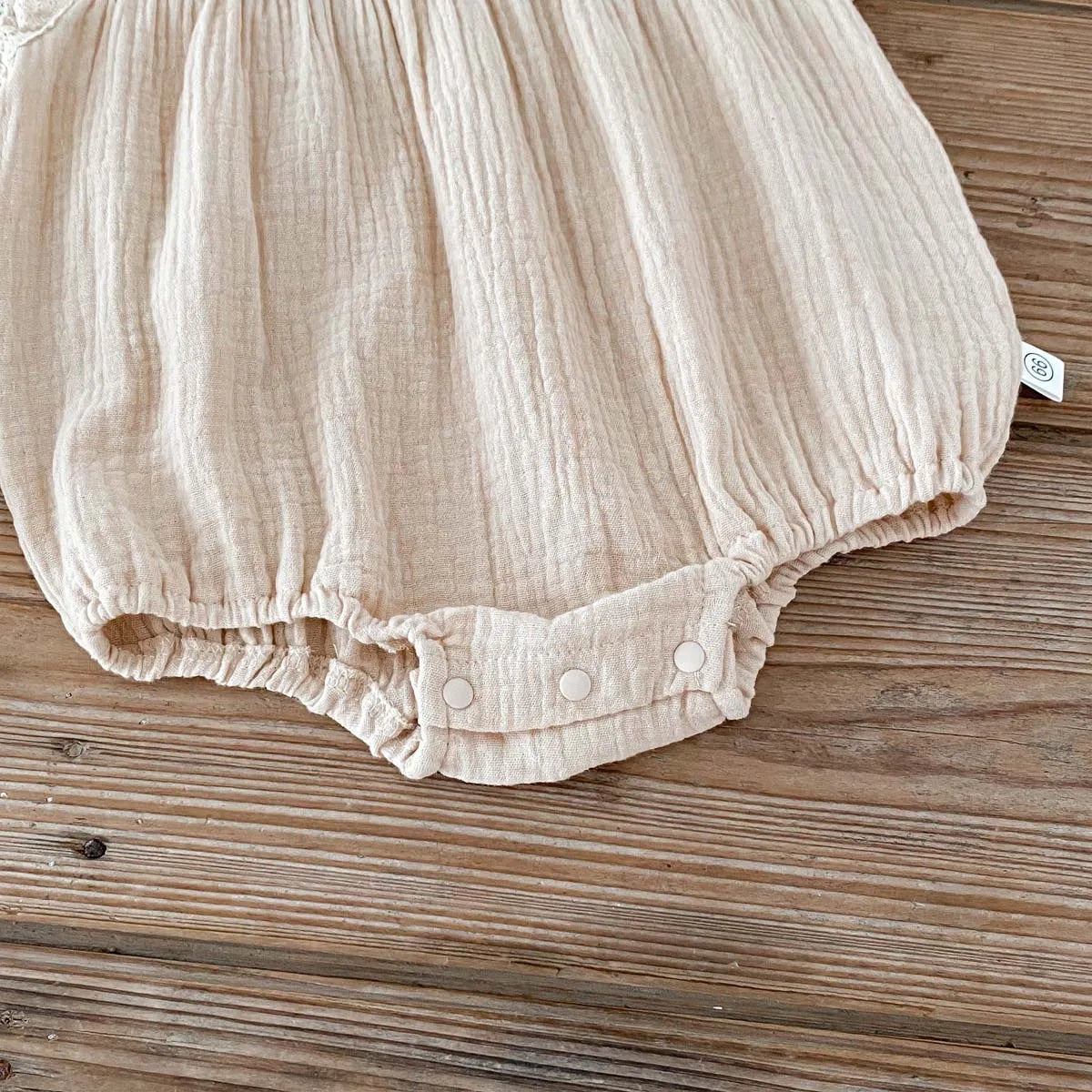 Sleeveless Cotton Lace Romper