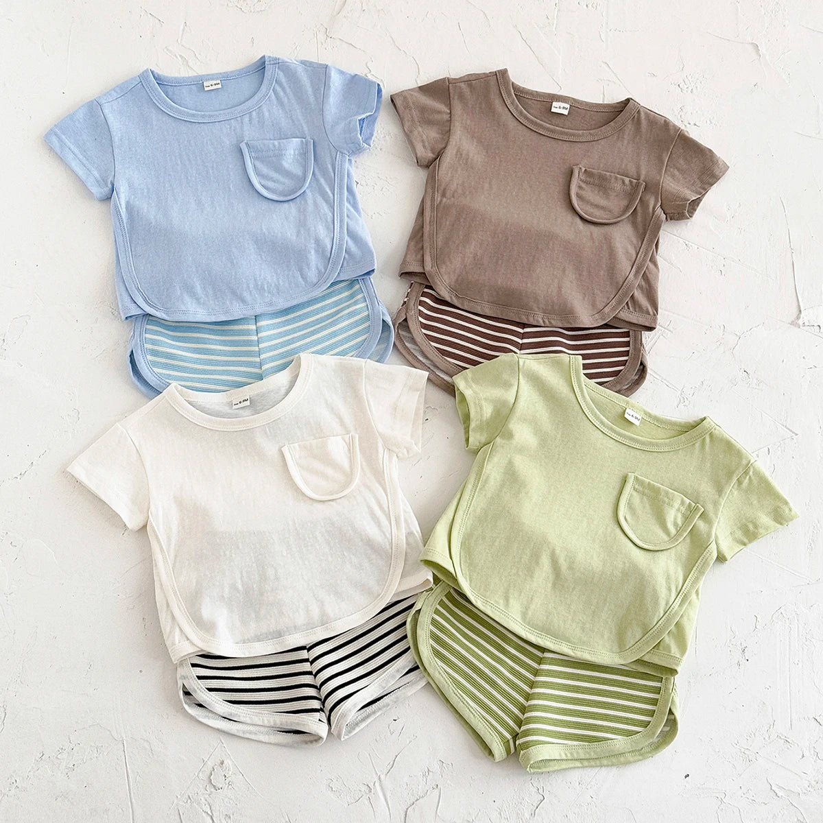 Pocket Striped Set