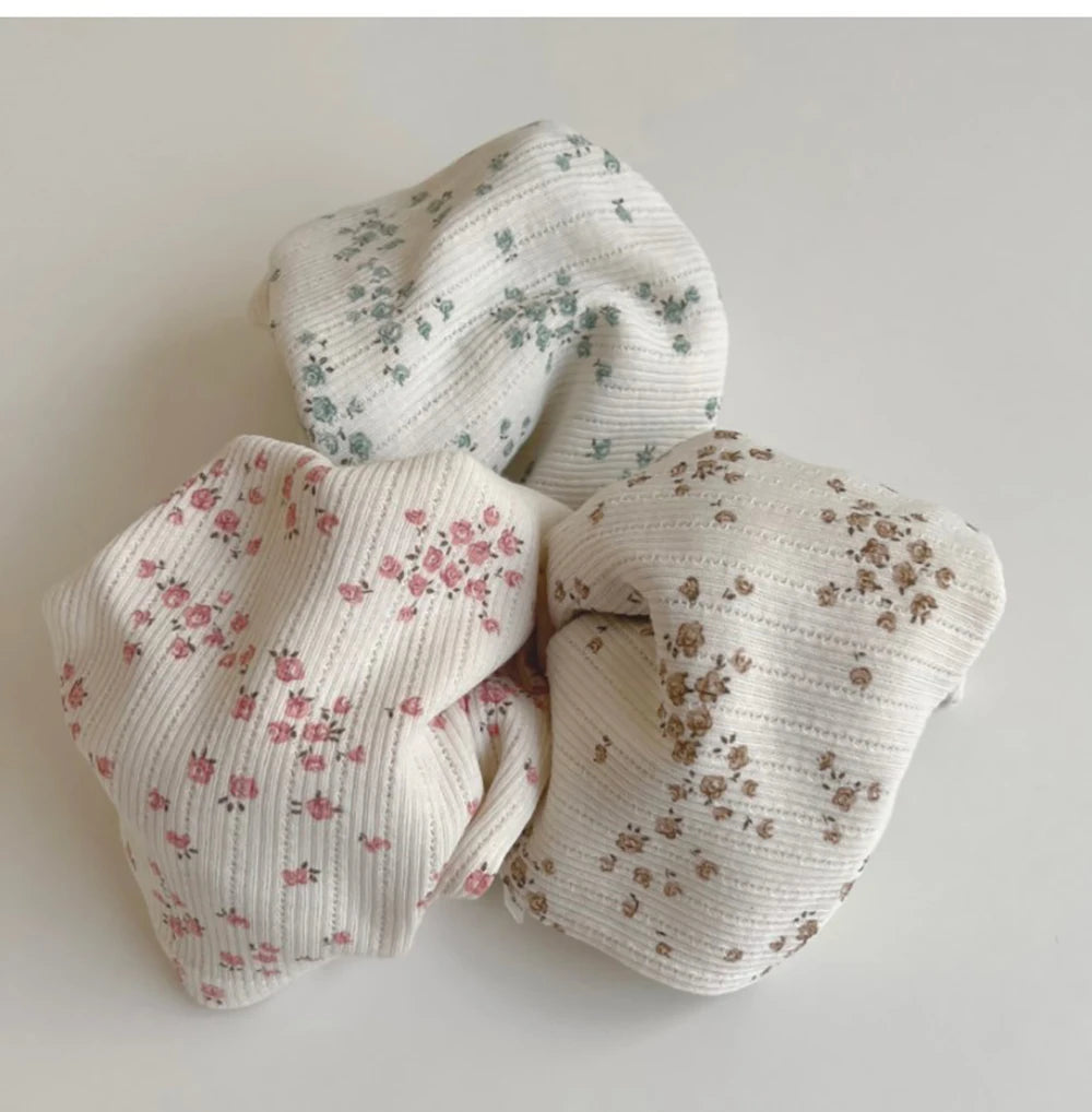 Floral Cross Knit Set