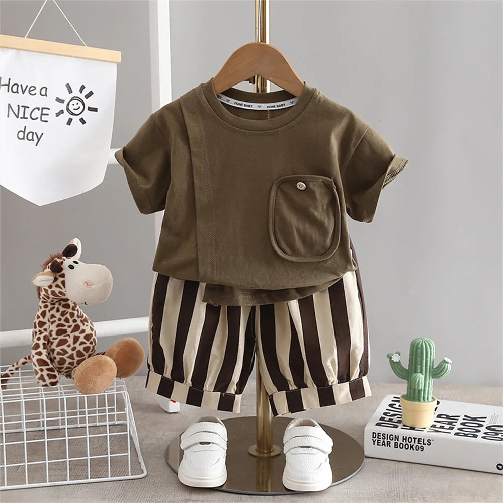 Casual Stripped Set