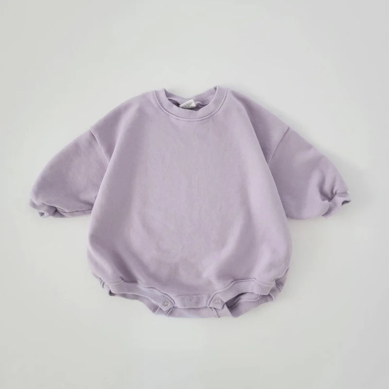 Pastel Oversized Sweatshirt Romper