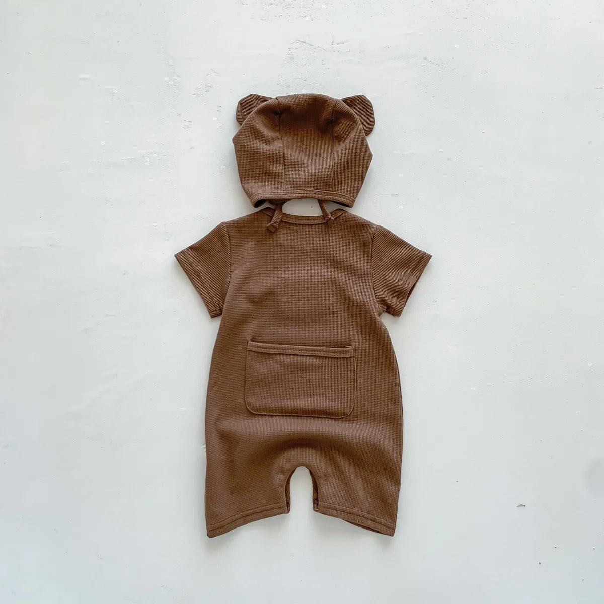 Boys Waffle Patch Bear Set
