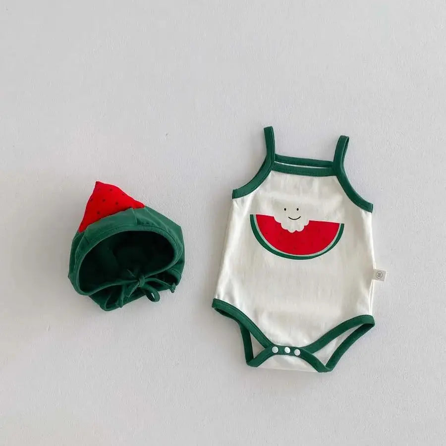 Watermelon Bodysuit and Hat