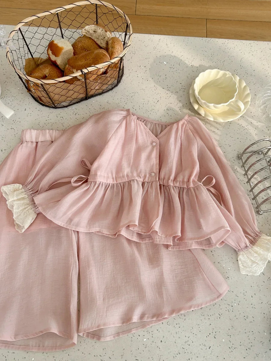 Girls Elegant Blouse Set