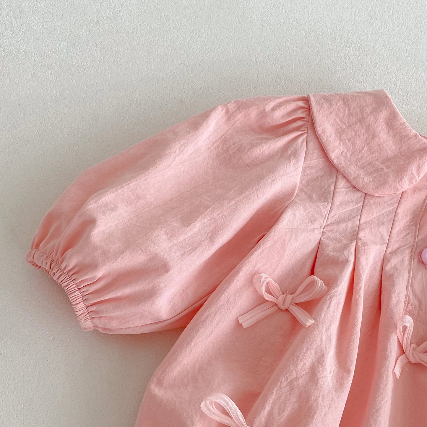 Cute Pink Bow Princess Romper