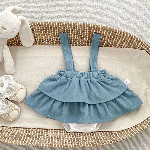 Blue Butterfly Shirt and Strap Bloomer