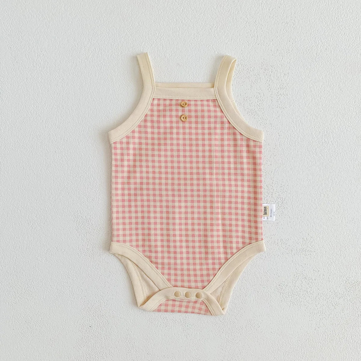 Cotton Plaid Bodysuit