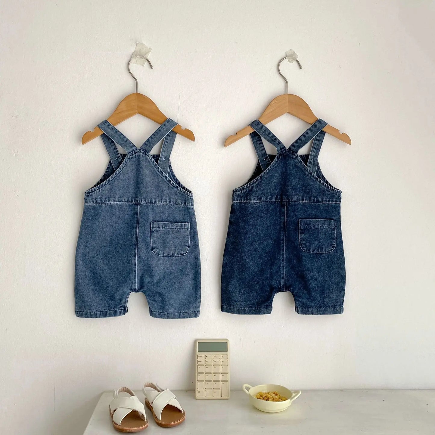 Denim Overall Romper