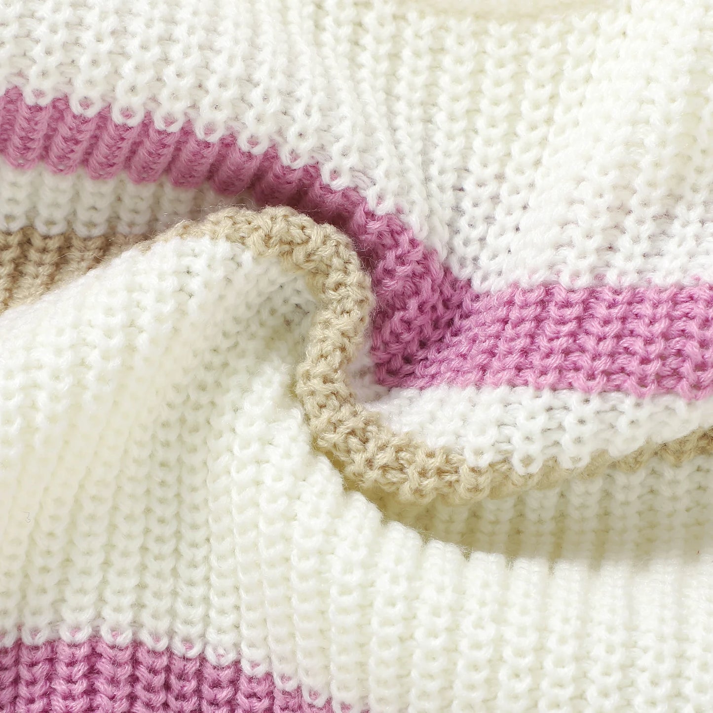 Colourful Striped Chunky Knit Sweater