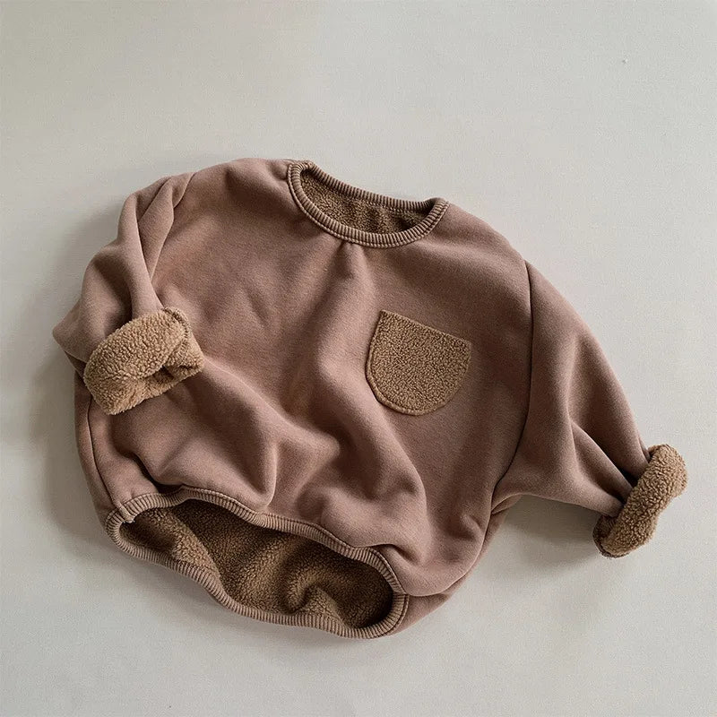 Unisex Fleece Pullover with Pocket